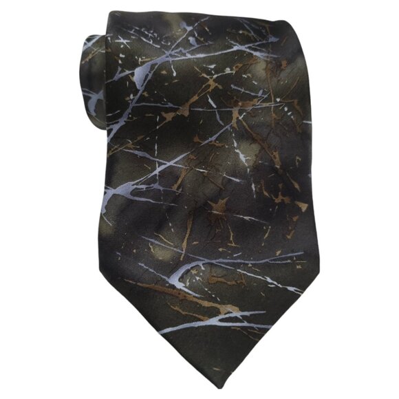 Vintage J Jerry Garcia Feeding in the Light Men's Tie All Silk Green Necktie Q7 - Picture 1 of 4